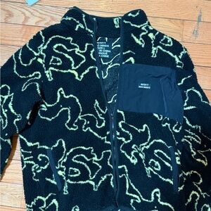 MISFIT Mad Minds Kids' Black & Lime Fleece Jacket